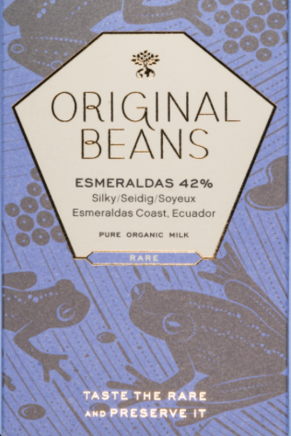 Original Beans Organic Tafelschokolade Esmeralda Milk 42% Fleur de Sel